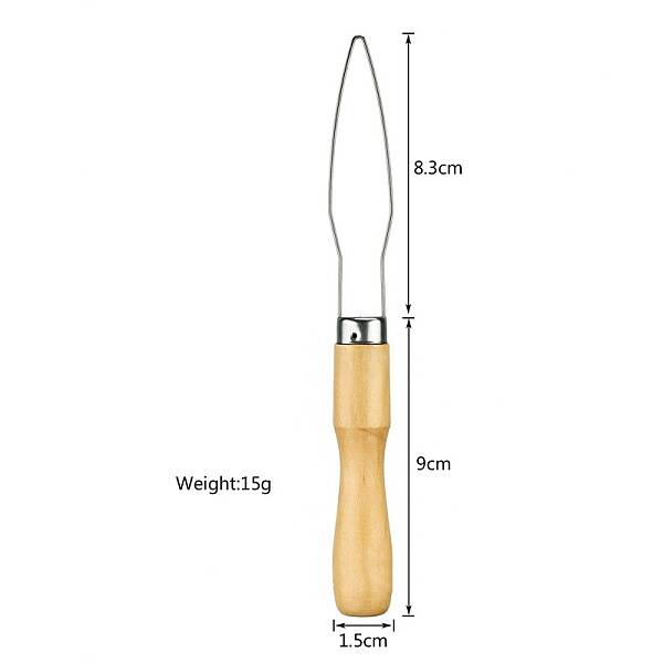 Wood & Aluminum Needle Threading Device