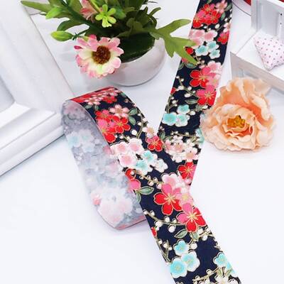 Cotton Flower Print Ribbons