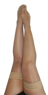 Jenny - Champagne Thigh High - Size D - Nude