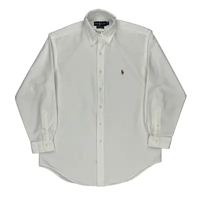 Yarmouth Ralph Lauren Shirt - Large White Cotton