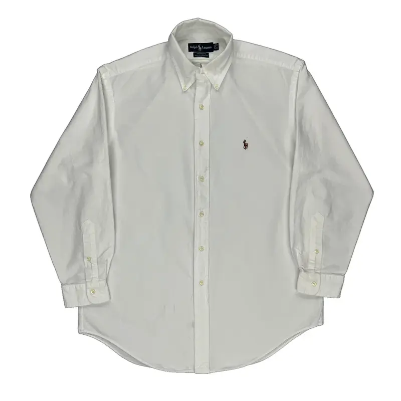 Yarmouth Ralph Lauren Shirt - Large White Cotton