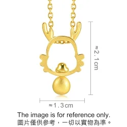 'Belief' 999.9 Gold Dragon Pendant