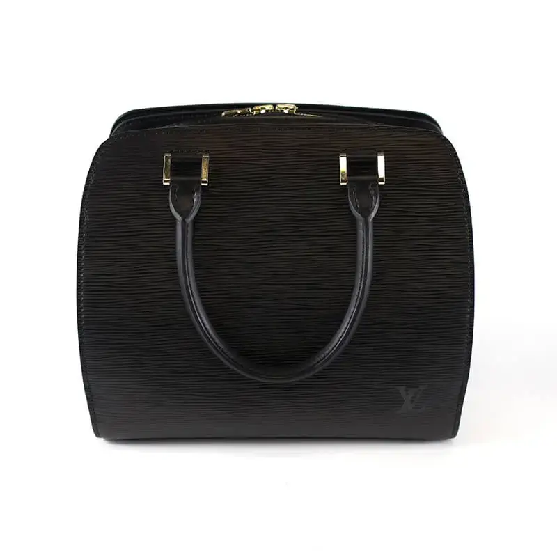 Pre-owned Louis Vuitton Leather tote bags Black Epi Pont Neuf