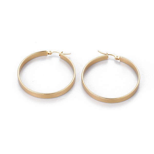 304 Stainless Steel Big Hoop Earrings