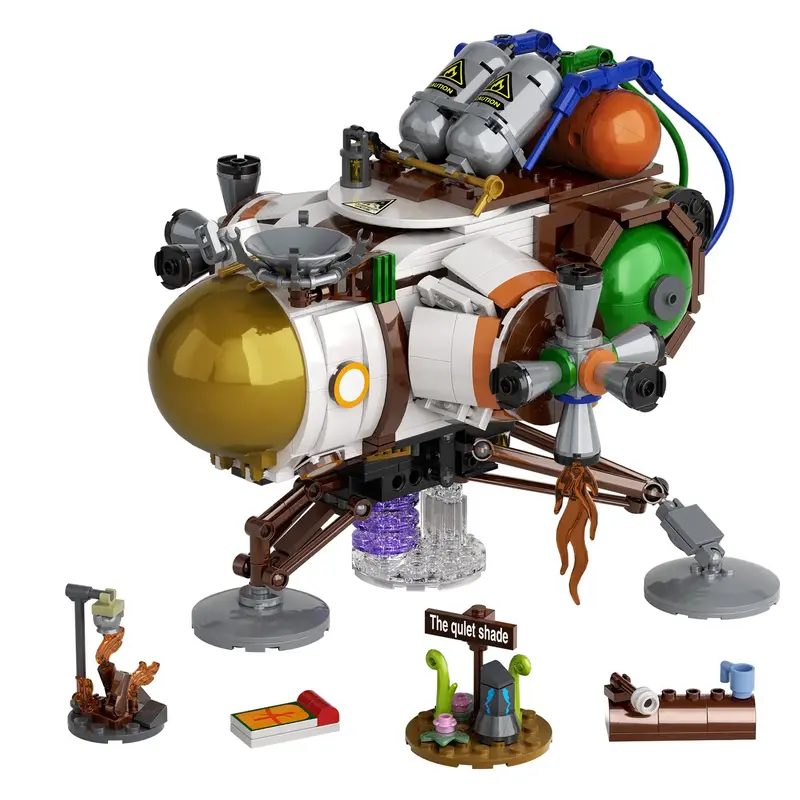 Classic Wild Spacecraft Building Blocks Set (879 pcs) – DIY Spaceship Toy Kit for Space Travel Fans, Perfect Halloween & Ch...