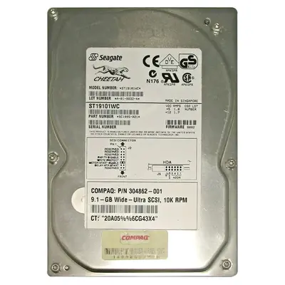 ST19101WC Seagate Cheetah 9.1GB 10000RPM Ultra Wide SCSI 80-Pin 512KB Cache 3.5-Inch Internal Hard Drive