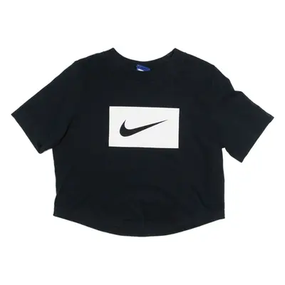 NIKE Cropped Womens T-Shirt Black M