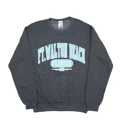 JERZEES FT Walton Beach Sweatshirt Grey Mens S