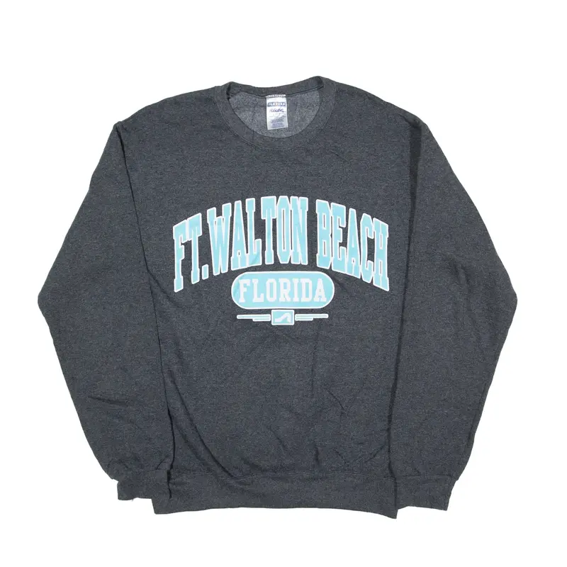 JERZEES FT Walton Beach Sweatshirt Grey Mens S