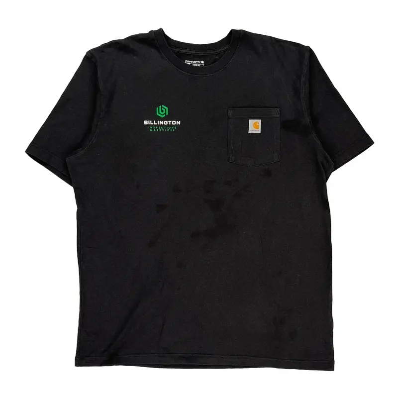 Billington Inspections & Services Carhartt Tall T-Shirt - XL Black Cotton