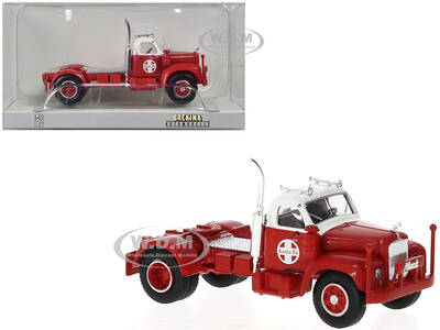 1953 B-61 Truck Tractor Red and White \