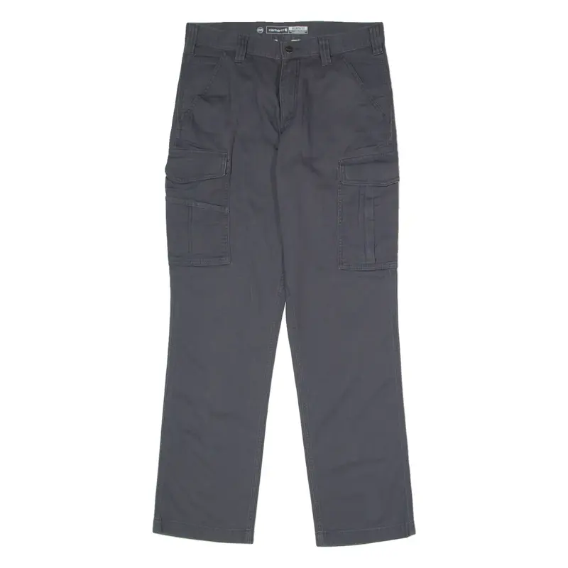 CARHARTT Cargo Workwear Mens Canvas Trousers Grey Relaxed Straight W32 L32