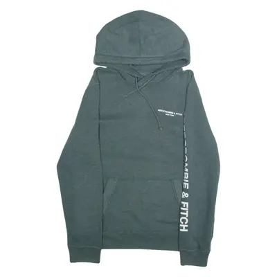 ABERCROMBIE & FITCH Mens Green Hoodie USA S