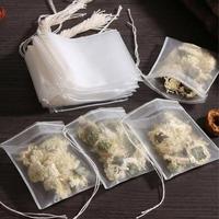 Disposable Tea Bag (100pcs), Tea Infuser Bag with Detangling Drawstring, Spice Filter Bag, Tea Food Strainer Bag for Home Kit...
