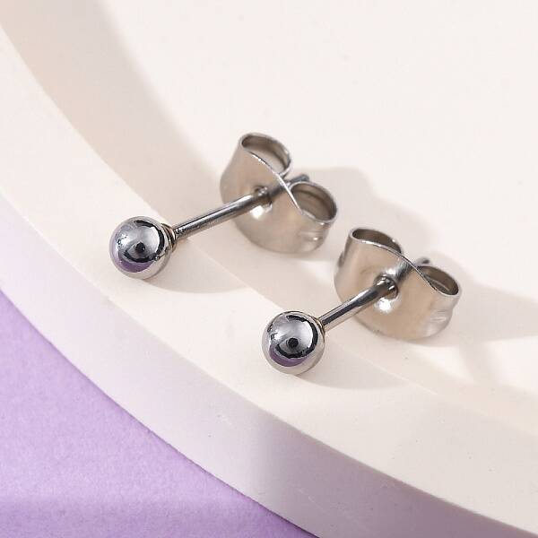 Tarnish Resistant 304 Stainless Steel Stud Earrings