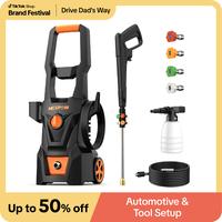 NEXPOW Electric Pressure Washer, 4000PSI Max 2.6 GPM Power Washer with 30 ft Hose, 4 Different Pressure Tips, Foam Cannon, Pe...