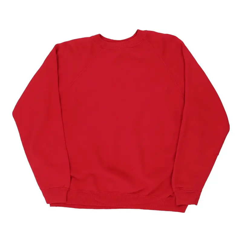 Hanes Sweatshirt - Large Red Cotton Blend