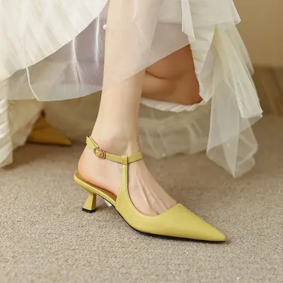 CHIKO Domiciana Pointy Toe Stiletto Slingback Shoes