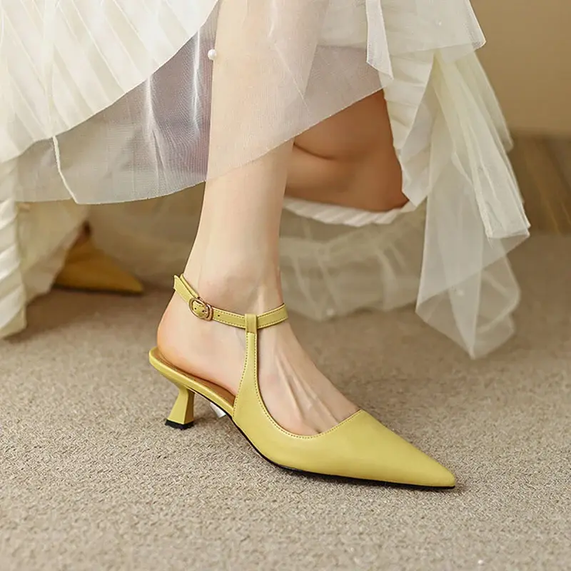 CHIKO Domiciana Pointy Toe Stiletto Slingback Shoes