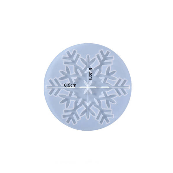 Winter Themed Snowflake Coaster Silicone Molds