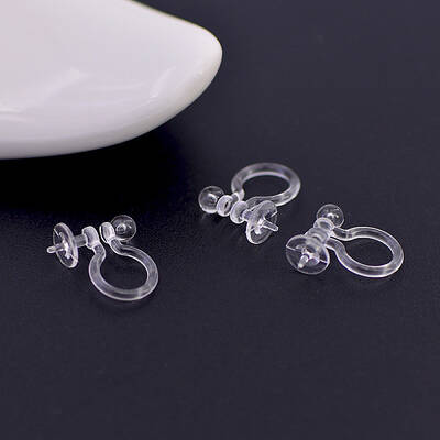 Plastic Clip-on Earring Findings