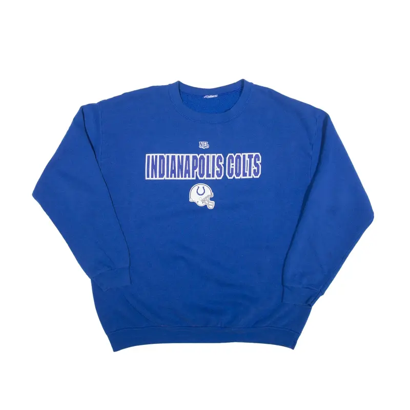 NFL Indianapolis Colts USA Sweatshirt Blue Mens L