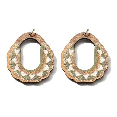 Printed Poplar Wood Pendants
