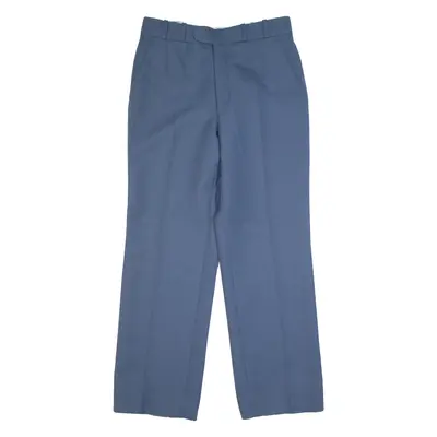 Formal Suit Mens Trousers Blue Regular Straight W32 L29