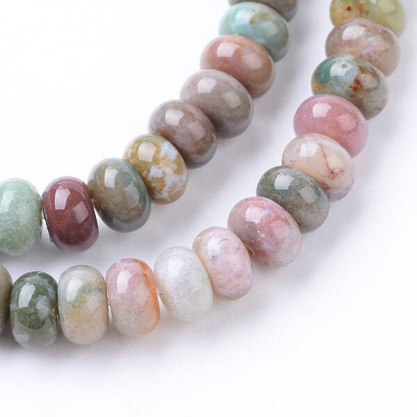 Natural Indian Agate Bead Strands