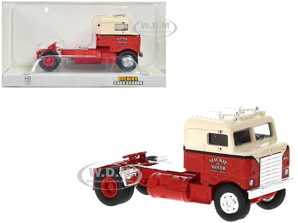 1950 Kenworth Bullnose Truck Tractor Red and Beige \