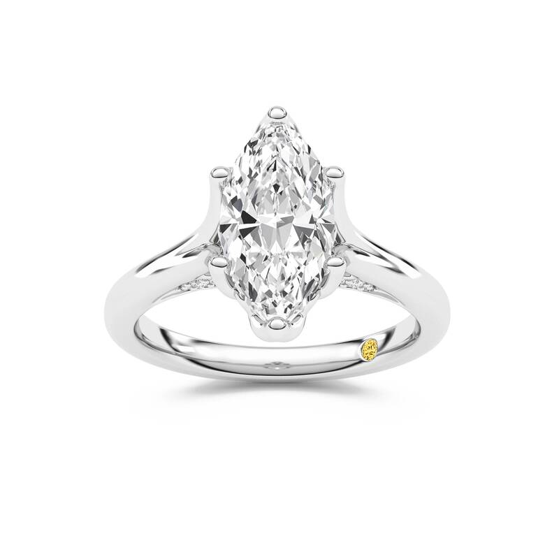 Alina Marquise Lab Grown Diamond Engagement Ring | 10K White Gold 2 1/2 CT. TW.