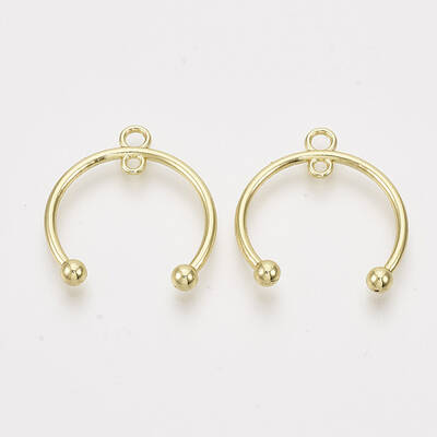 Alloy  2-Loop Link Pendants