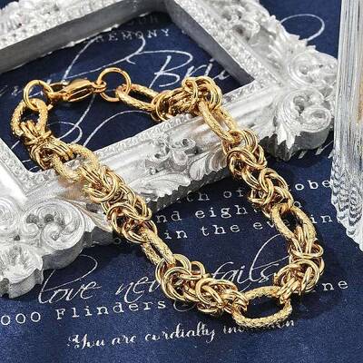 304 Stainless Steel Oval Link Chain Bracelets for Women