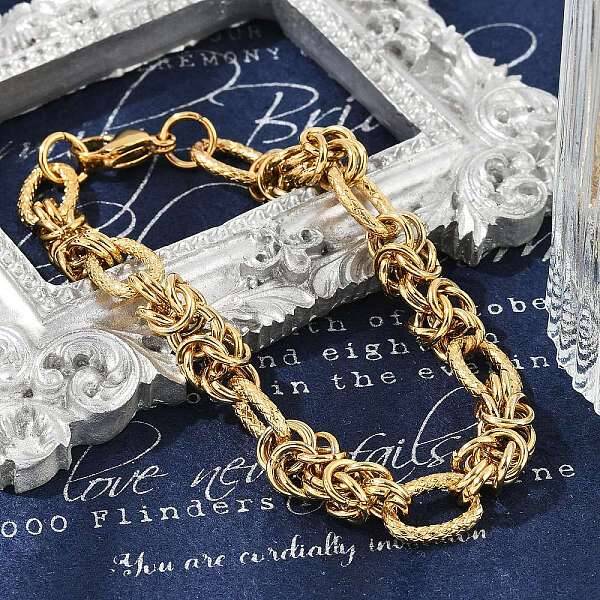 304 Stainless Steel Oval Link Chain Bracelets for Women