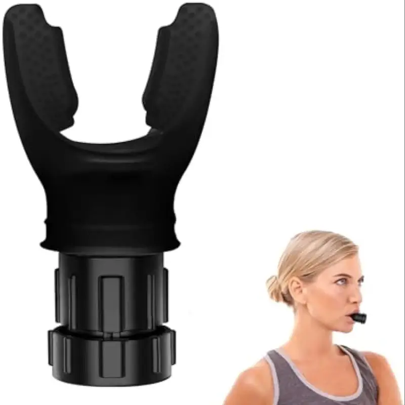 Portable Breathing Training Equipment, 1 Set Silicone Breathing Training Tool, Easy to Use, Breath Training Tool For Home Gym...