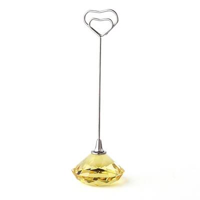 Diamond Shape Glass Name Card Holder