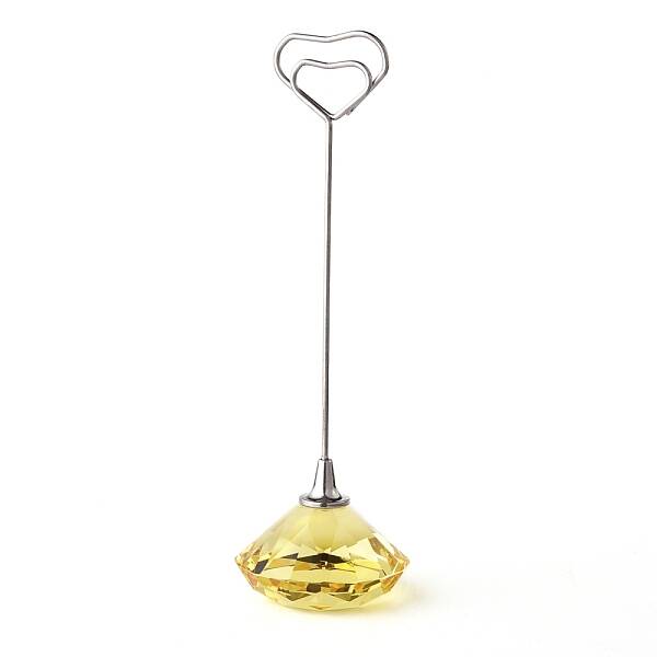Diamond Shape Glass Name Card Holder