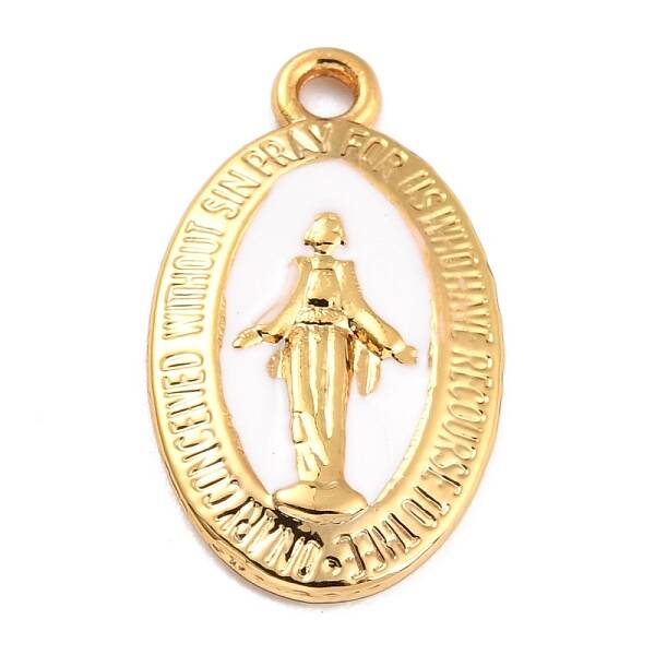 Golden Alloy Enamel Pendants