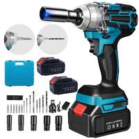 1/2 Inch Cordless Impact Wrench, Torque 258ft-lbs(350N.m), 3500 RPM, 36V Electric Brushless Power Impact Gun for Lug Nuts wit...