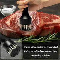 Stainless Steel Meat Tenderizer Hammer – Professional Needle Cooking Tool for Perfectly Tender Meat Does not apply