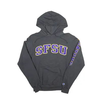 CHAMPION San Francisco State University USA Hoodie Grey Pullover Mens S