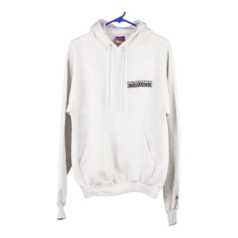 Strittmater Companies Champion Hoodie - Medium Grey Cotton Blend