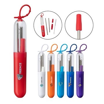 100 Promotional Paloma 5-Piece Stainless Steel Straw Set - FDA ...