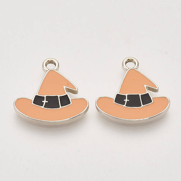 Light Gold Plated Alloy Enamel Pendants