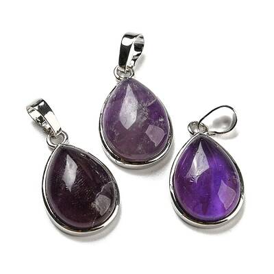 Natural Amethyst Pendants