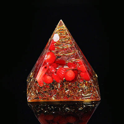 Orgonite Pyramid Resin Display Decorations