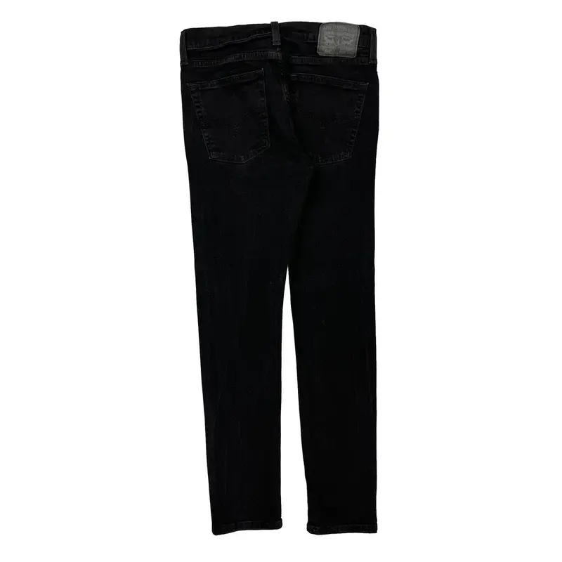 510 Levis Slim Fit Jeans - 32W 30L Black Cotton Blend