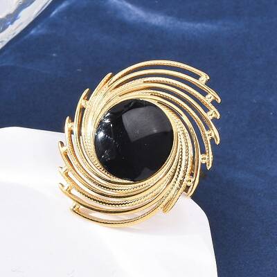 Round 304 Stainless Steel Enamel Cuff Rings