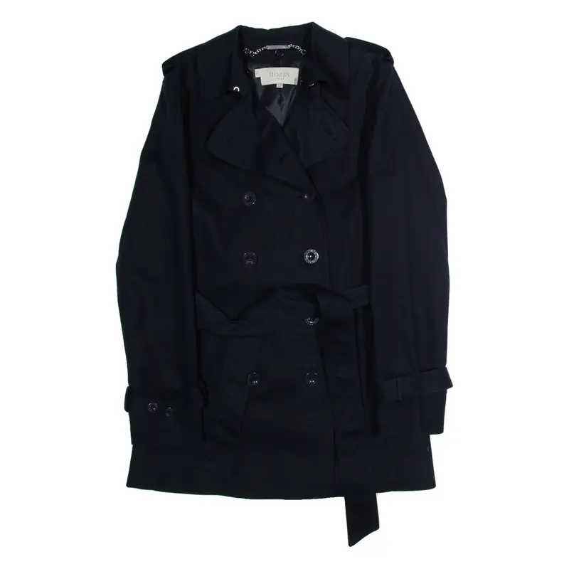 HOBBS LONDON Womens Overcoat Jacket Blue S