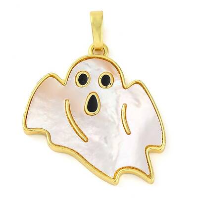 Halloween Theme Brass Enamel Pendants